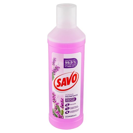 Savo Bez chloru podlahy 1l Levandule | Čistící a mycí prostředky - Saponáty - Saponáty na podlahu a univerzální
